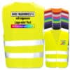 Warnwesten von EasyMesh mit zwei Leuchtstreifen & Klettverschluss // viele Farben und Größen // auf Wunsch bedruckt
