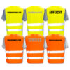 Warnweste Schule und Kita / Kindergarten - Farben Gelb, Orange mit Druck