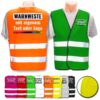 Warnwesten von EasyMesh mit zwei Leuchtstreifen & Klettverschluss // viele Farben und Größen // auf Wunsch bedruckt