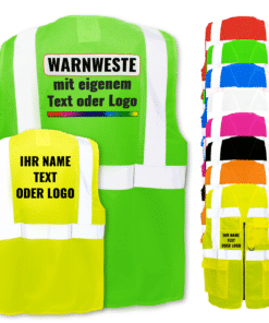 Bedruckte Warnwesten (Personalisiert)