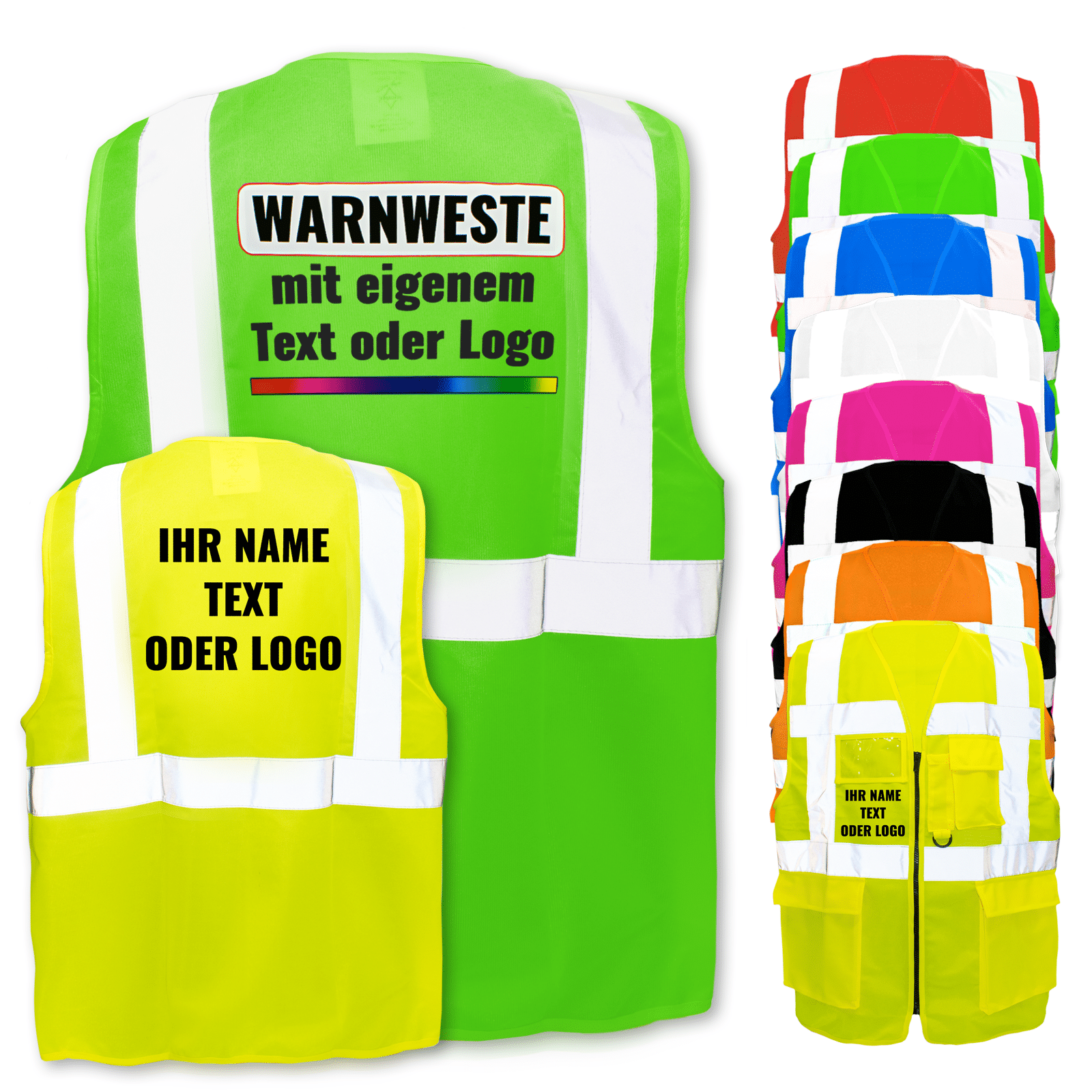 Bedruckte Warnwesten (Personalisiert) WarnwestenDruckerei