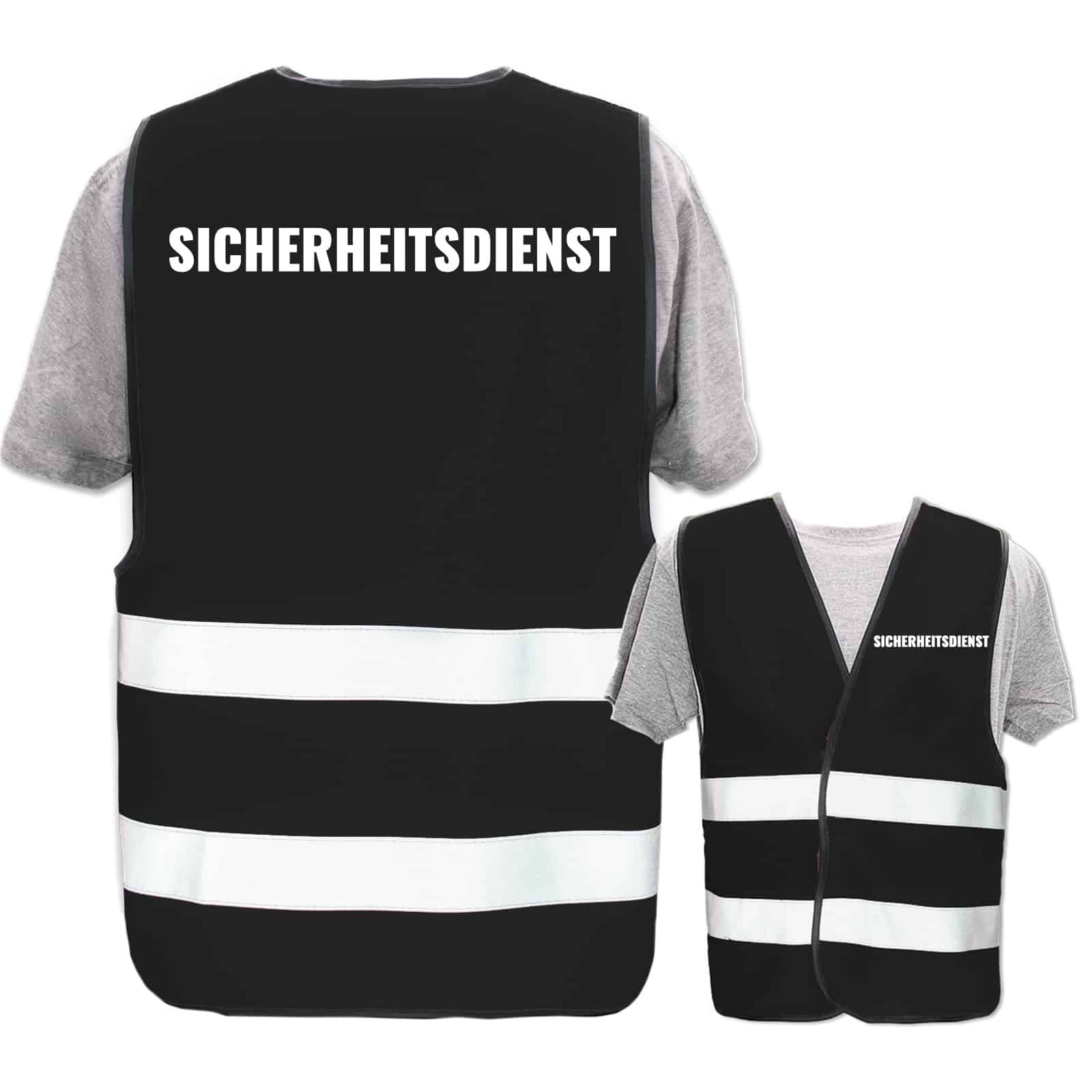 Warnweste Security und Sicherheitsdienst - Gelb, Orange, Schwarz