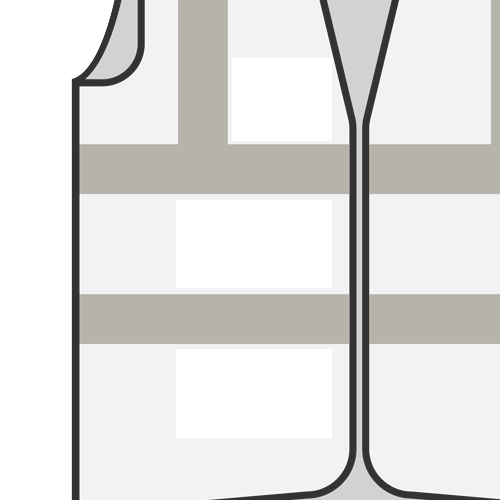 Vier-Streifen-Warnweste mit Klettverschluss // viele Farben und Größen -  WarnwestenDruckerei