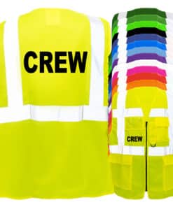Crew-Multifunktionsweste mit Taschen und Reißverschluss // große Farbauswahl