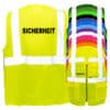Sicherheit-Multifunktionsweste mit Taschen und Reißverschluss