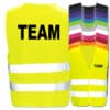 Team-Warnwesten mit zwei Leuchtstreifen