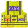 Dönges-Signalweste gelb/orange und gelb/blau nach BMI-Vorgabe mit 4 Leuchtstreifen // Begriff: Polizei