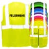 Feuerwehr-Multifunktionsweste mit Taschen und Reißverschluss