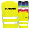 Sicherheit-Warnwesten mit zwei Leuchtstreifen