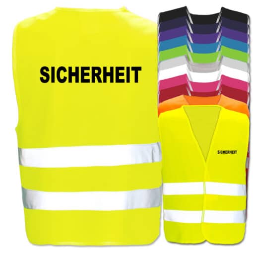 Sicherheit-Warnwesten mit zwei Leuchtstreifen
