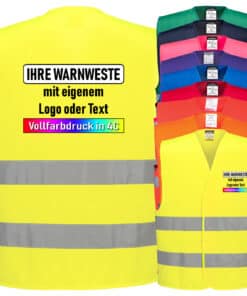 Portwest C474 / F474 Warnweste mit zwei Reflexstreifen & Klettverschluss