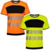 Hi-Vis T-Shirts Korntex EOST // Warnschutz-Shirt in Signalfarben // auf Wunsch bedruckt mit Ihrem Design