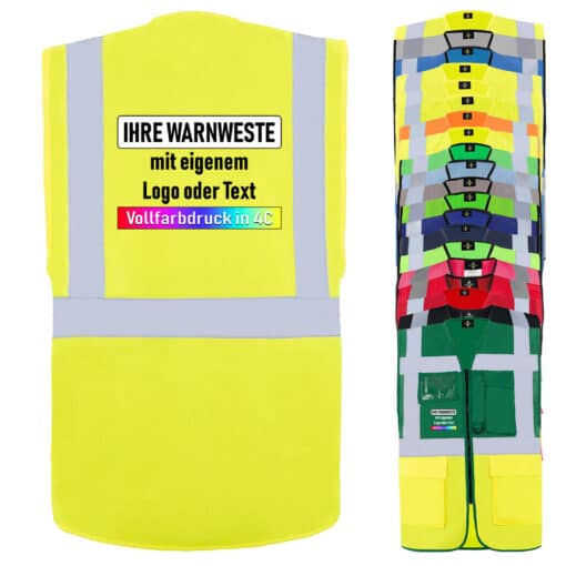Korntex Comfort-Fit Multifunktionsweste mit Taschen und Reißverschluss
