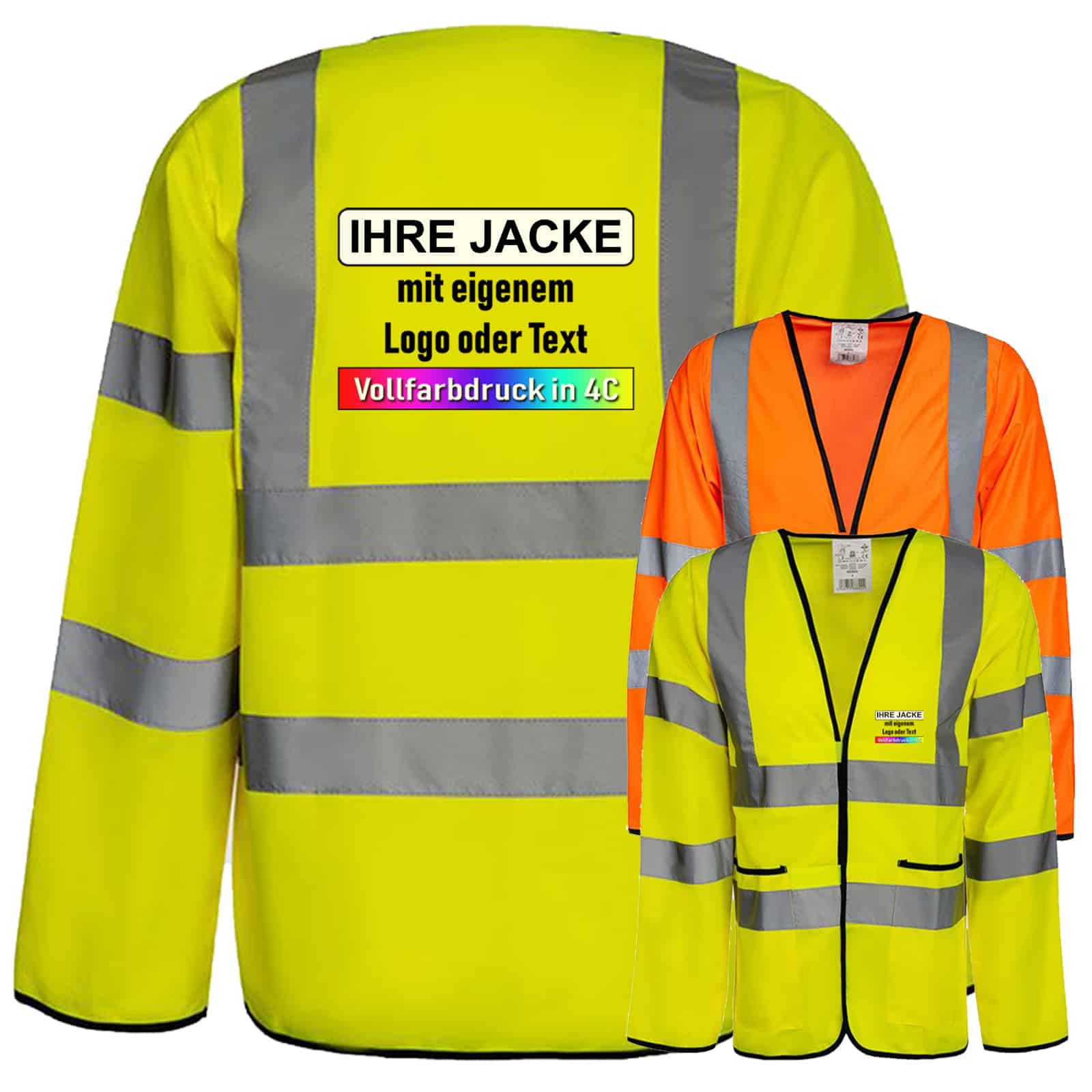 Leichte Warnjacke „Andorra“ // optional mit Aufdruck