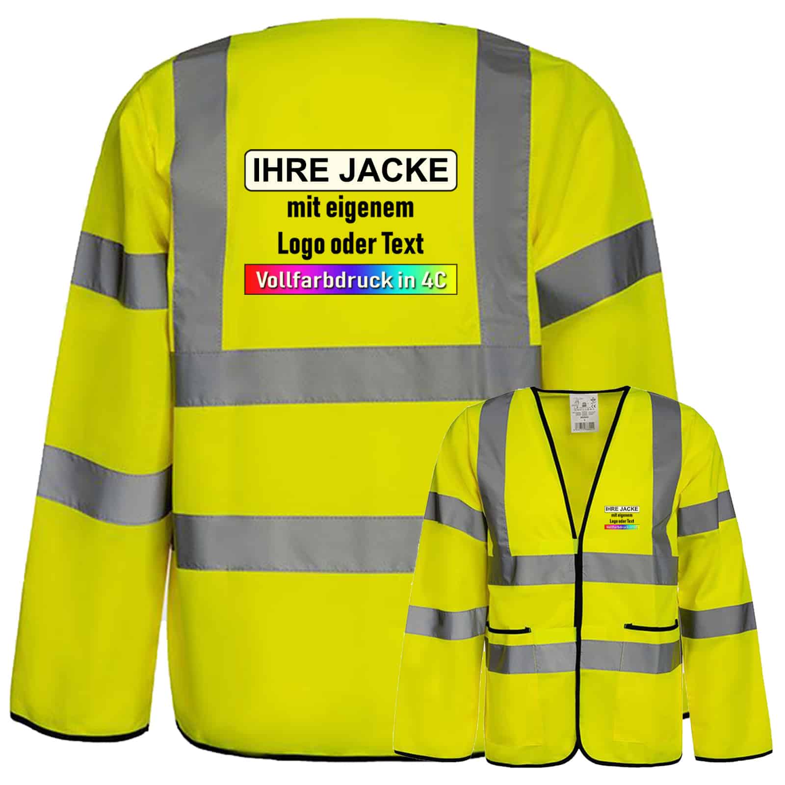 Leichte Warnjacke „Andorra“ // optional mit Aufdruck – Bild 3