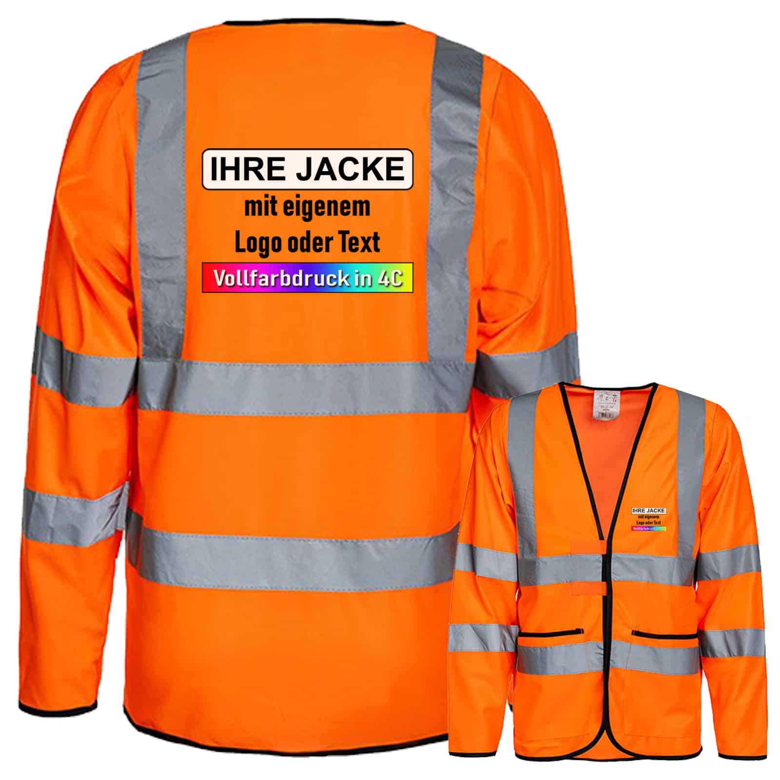 Leichte Warnjacke „Andorra“ // optional mit Aufdruck – Bild 4