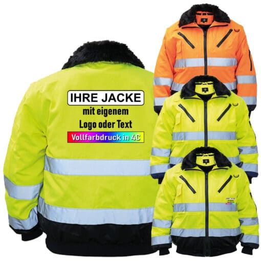 Pilotenjacke „Oslo“ von Korntex // optional mit Aufdruck