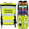 Tactical Weste „Bonn“ // multifunktionale Warnweste für Einsatzkräfte, Security & Ordnungsdienste // optional mit Klett-Patch & Aufdruck