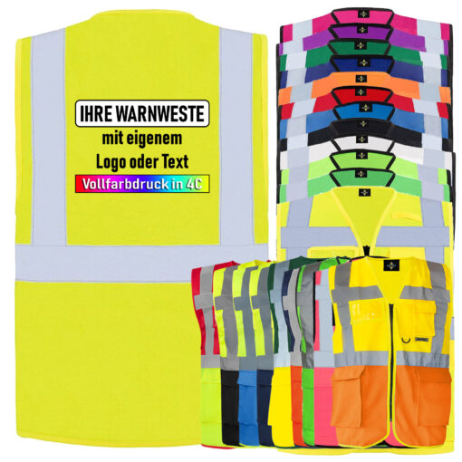 Multifunktionsweste mit Taschen und Reißverschluss // viele Farben und Größen