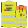 Korntex CO2-neutrale Warnwesten KXEVW "Paris" // optional mit Aufdruck