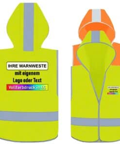 Korntex Kinder Warnweste mit Kapuze „Odense“ // für Kinder der Grundschule