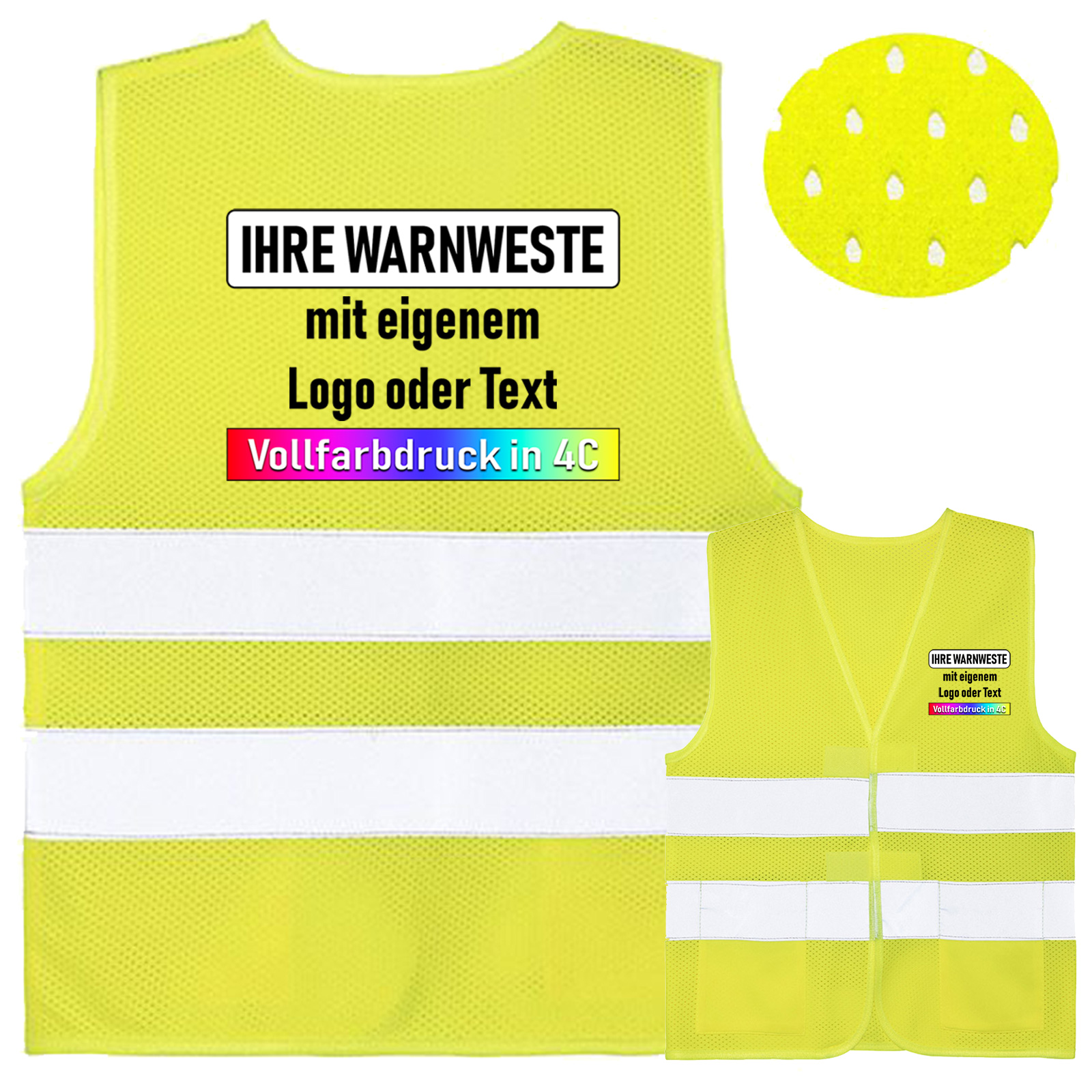 Korntex Kinder Mesh Warnweste „Korfu“ // von Kita bis Grundschule – Bild 3
