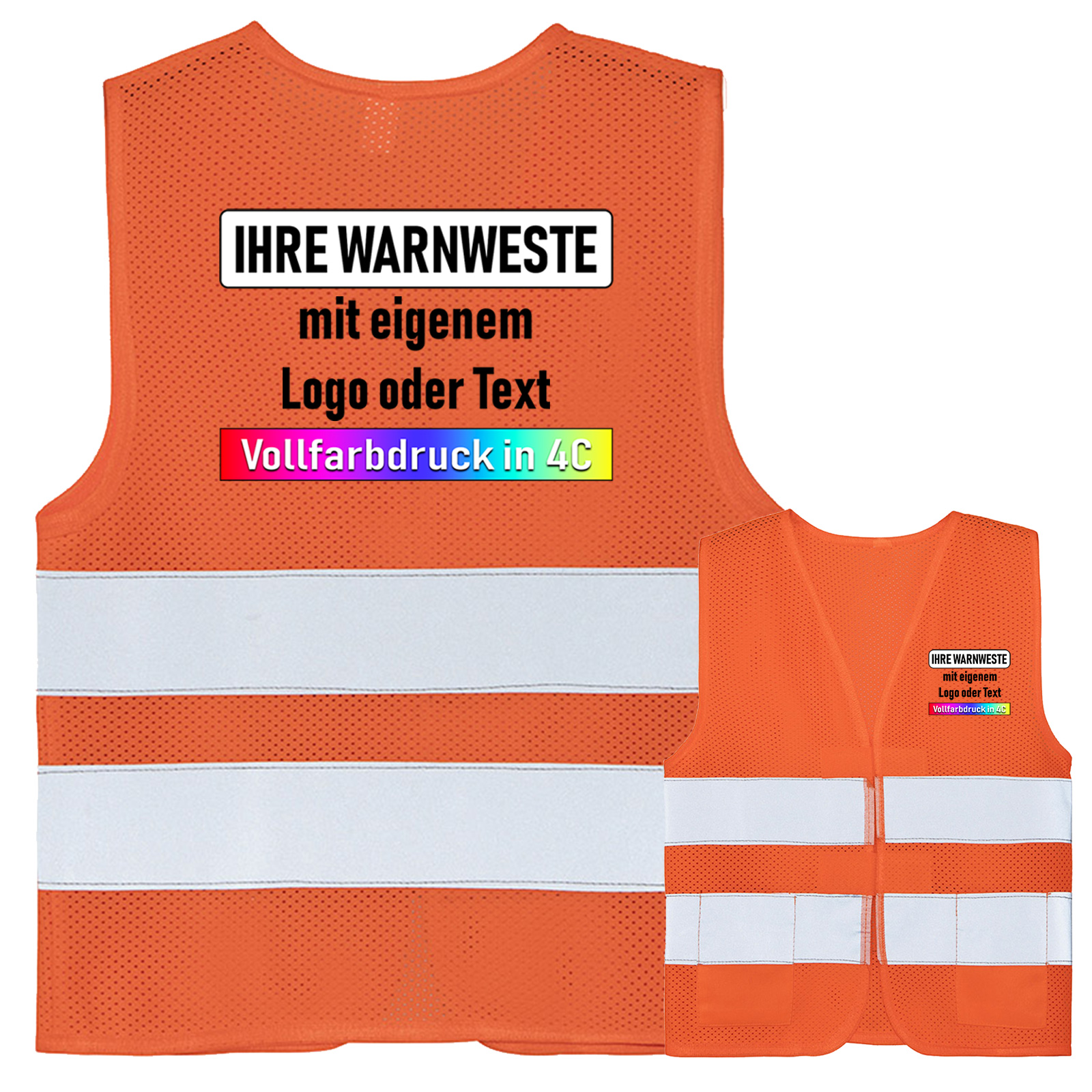 Korntex Kinder Mesh Warnweste „Korfu“ // von Kita bis Grundschule – Bild 4