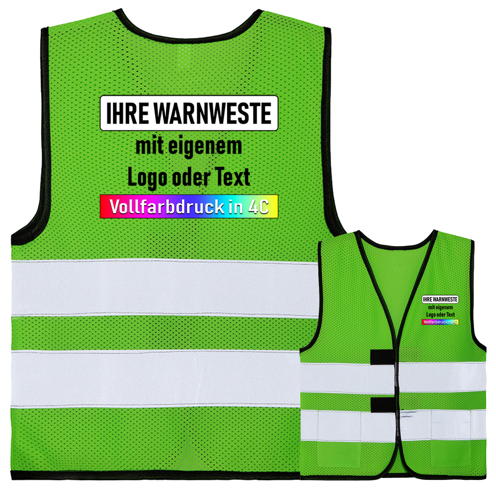 Korntex Kinder Mesh Warnweste „Korfu“ // von Kita bis Grundschule – Bild 5