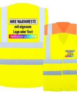 Korntex Warnweste Comfort-Fit mit vier Reflexstreifen „Minden“ // optional mit Aufdruck