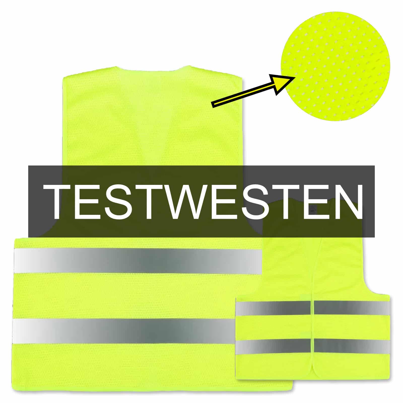 easyMesh Sommer MESH Gewebe Test-Warnweste